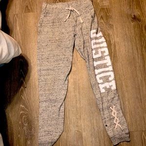 Justice sweatpants good condition